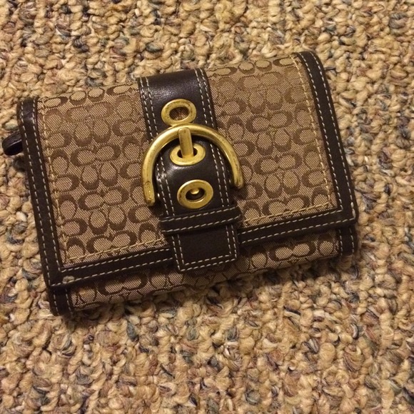 Authentic coach wallet
