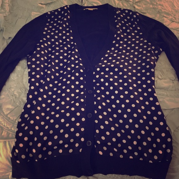ON HOLD: Michael Kors Navy Polkadot Sweater