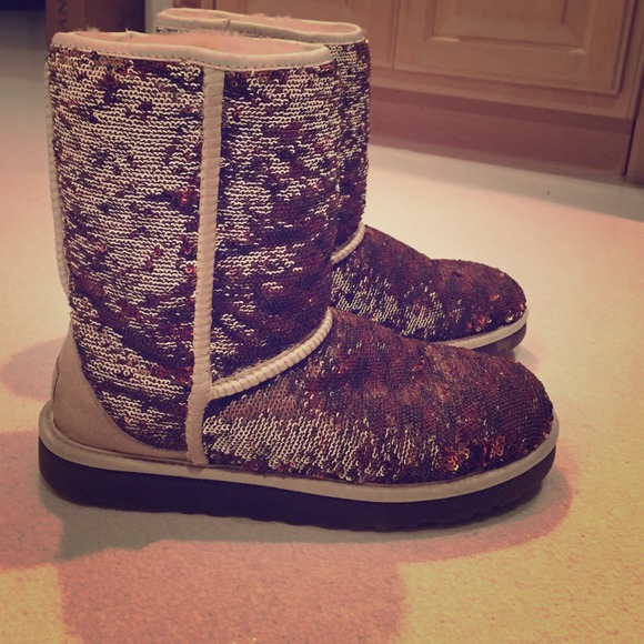 Champagne sequins UGGs