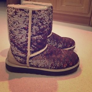 Champagne sequins UGGs
