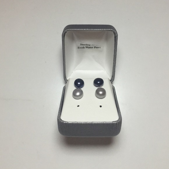 Fresh Water Pearl Sterling Silver Earrings