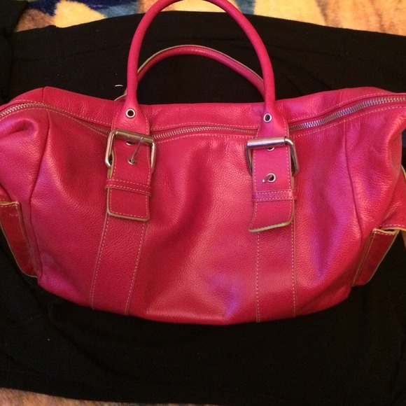 Hype- Red leather handbag, pristine condition