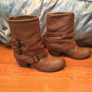 MIA tan leather boots