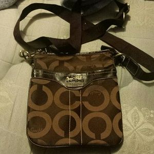 Brown Coach shoulder bag!