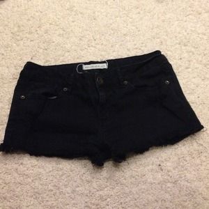 Bullhead black denim shorts