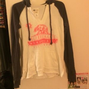 Billa Bong heather grey and pink sweatshirt