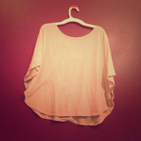 Flowing beige summer top