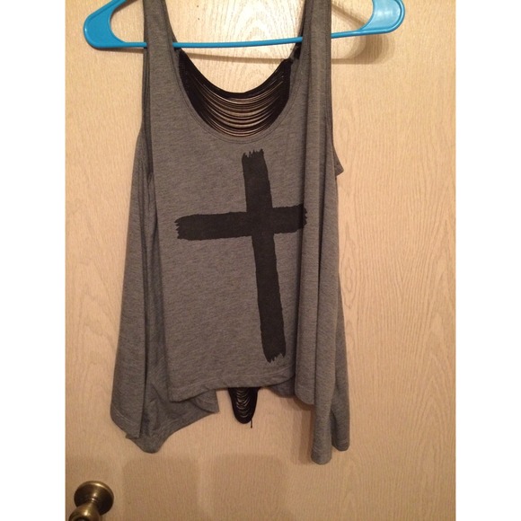Forever 21 cross knit top