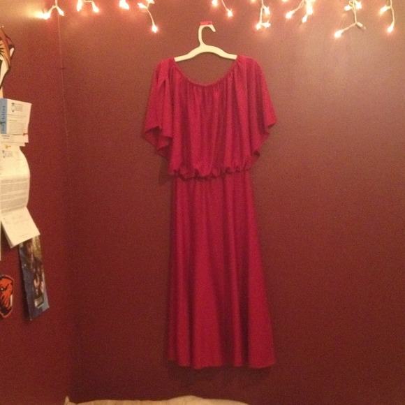 Bright Red, Tasteful Holiday Dress