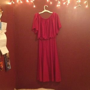Bright Red, Tasteful Holiday Dress