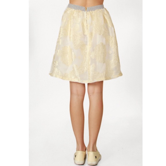 Golden Powder Puff Skirt - Picture 3 of 4