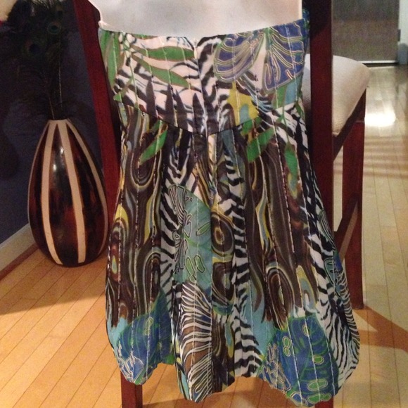 CACHE SZ 2 BABYDOLL SEQUINED BUBBLE TOP/DRESS - Picture 3 of 4