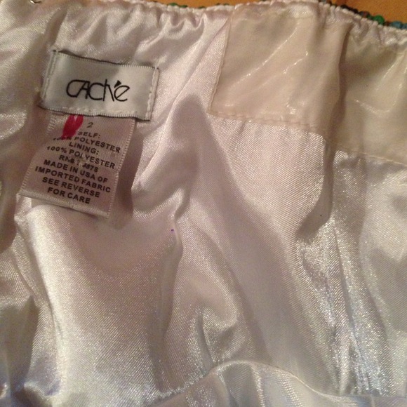 CACHE SZ 2 BABYDOLL SEQUINED BUBBLE TOP/DRESS - Picture 4 of 4