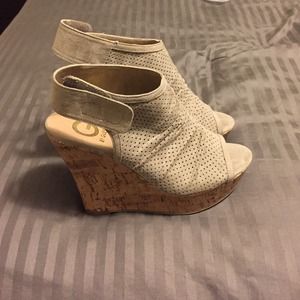 Guess cork wedges