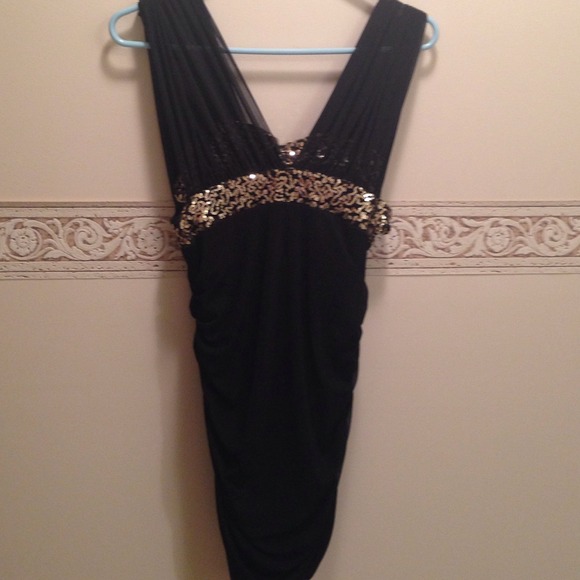 Very sexy tight black dress