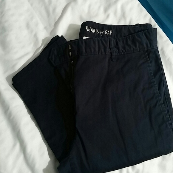Gap navy straight ankle pants 4 L