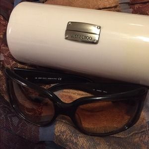 Authentic 💯- Jimmy Choo Sunglasses and Case
