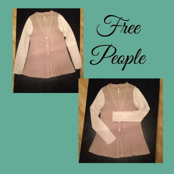 🚫SOLD IN BUNDLE 🚫Free People Lace Back Cardigan - Picture 2 of 4
