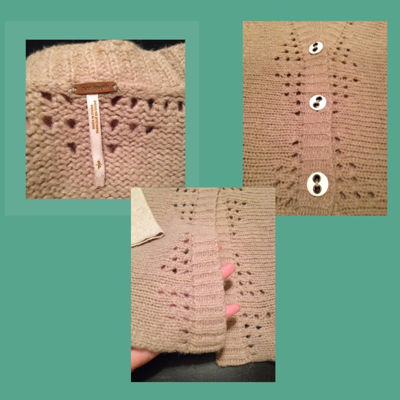 🚫SOLD IN BUNDLE 🚫Free People Lace Back Cardigan - Picture 4 of 4