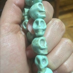 Turquoise Skull Bracelet