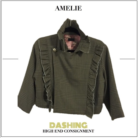 Amelie Bolero Plaid Jacket! Very Stylish!! - Picture 1 of 3