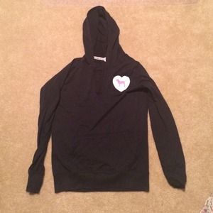 PINK black sweatshirt