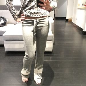 Jersey Grey Wide Leg Sweatpants