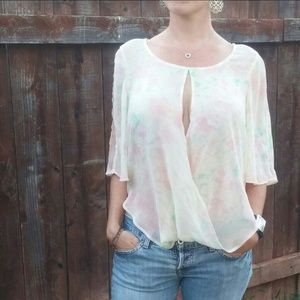 💋SOLD💋Romantic Sheer Blouse