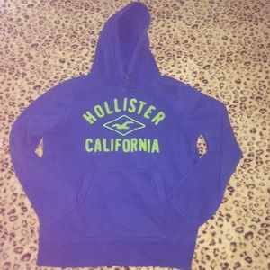Blue and green hollister sweatshirt