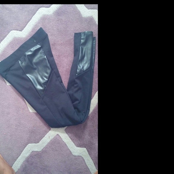 Victoria Secret Leather Trim Yoga Pants