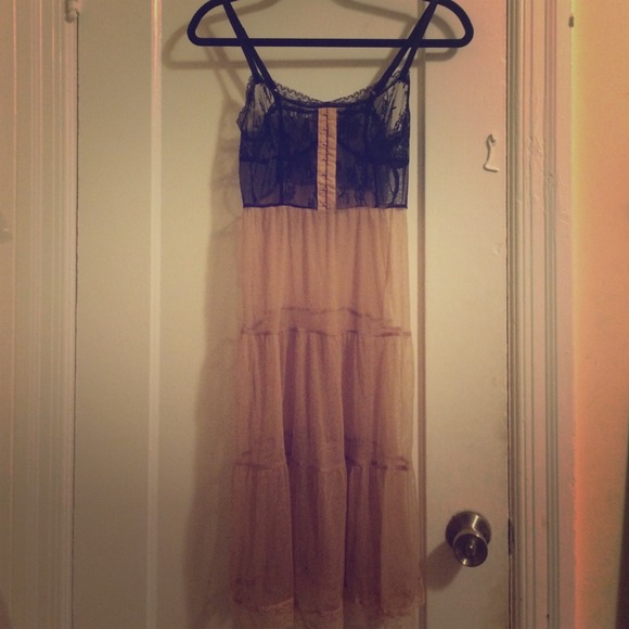 Bundle chiffon slip and black maxi skirt RESERVED