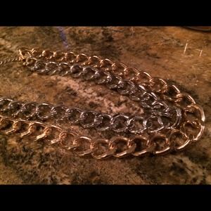 2 Toned chain necklace