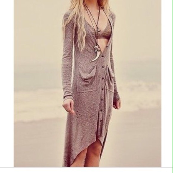 Free People Sweaters - FP Beach Taupe Cardigan