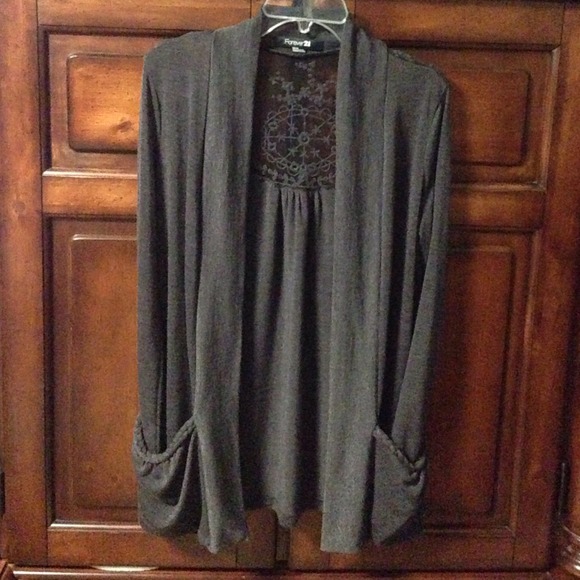 Forever 21 Charcoal Cardigan✨💋