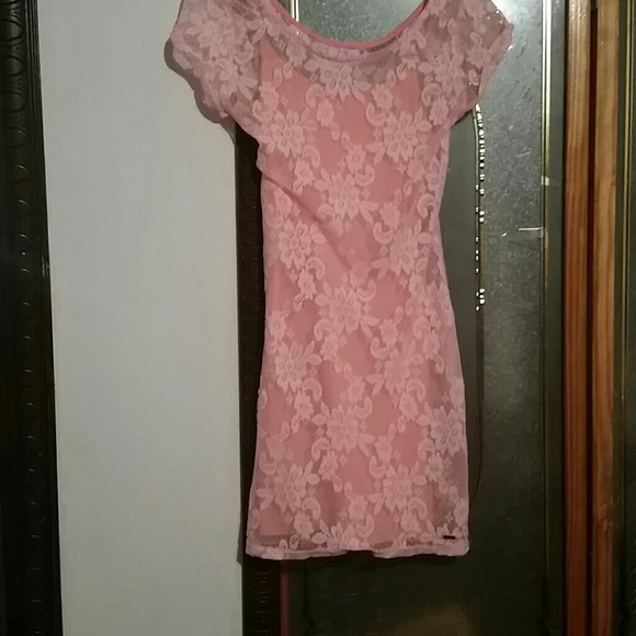 Cute light pink dress and red shirt bundle