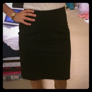 Banana republic black pencil skirt