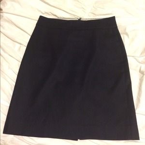 J.crew navy suit skirt