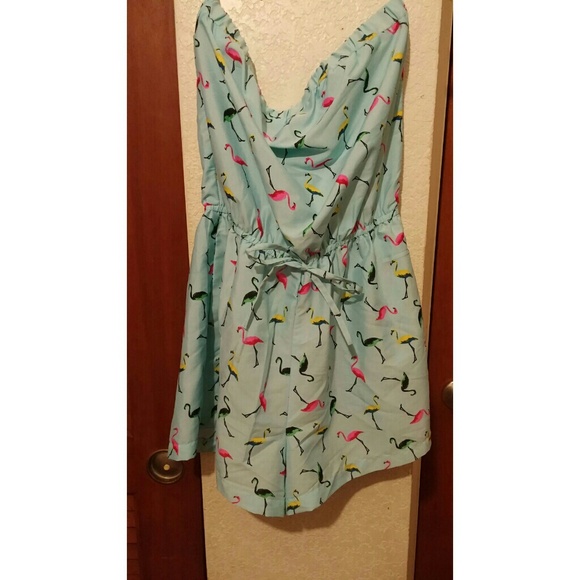 Flamingo Print Romper