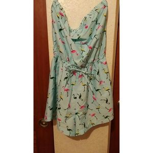 Flamingo Print Romper