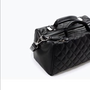 Zara Quilted Mini Bowling Bag