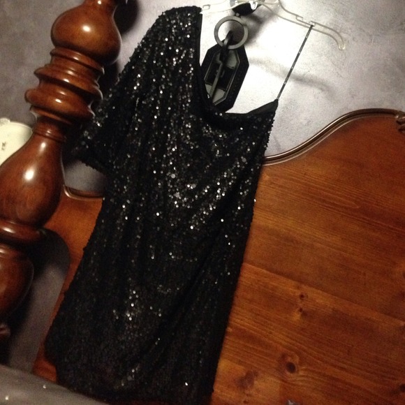 BEAUTIFUL Forever 21 BLACK FULL SEQUIN DRESS ✨