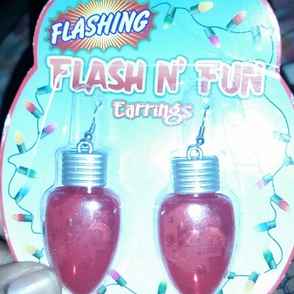 Light-up Holiday earrings Christmas party worthy