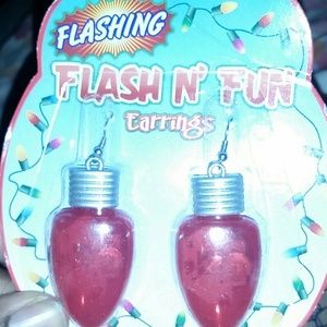 Light-up Holiday earrings Christmas party worthy