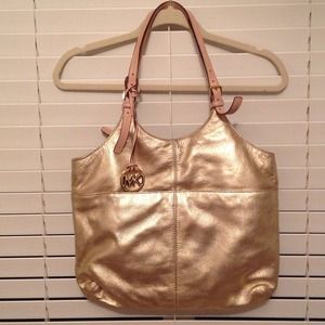 Michael Kors Gold Tote
