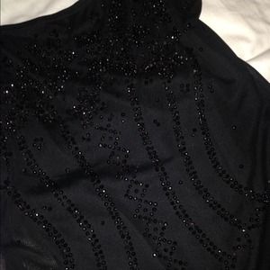 Full length beaded dress