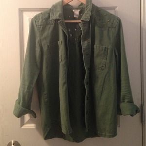 Cute Studded Army Jacket