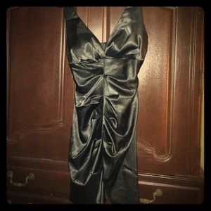 Formal fitted black dress
