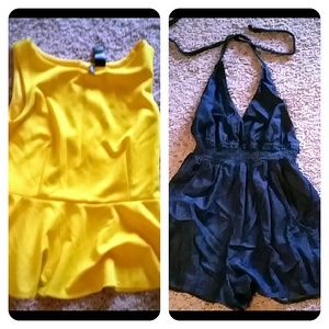 Peplum Top & Jean Romper