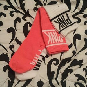 2 pair PINK high knee socks!