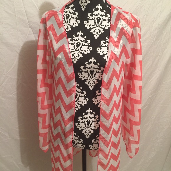 Chevron sheer cardigan - Picture 1 of 2